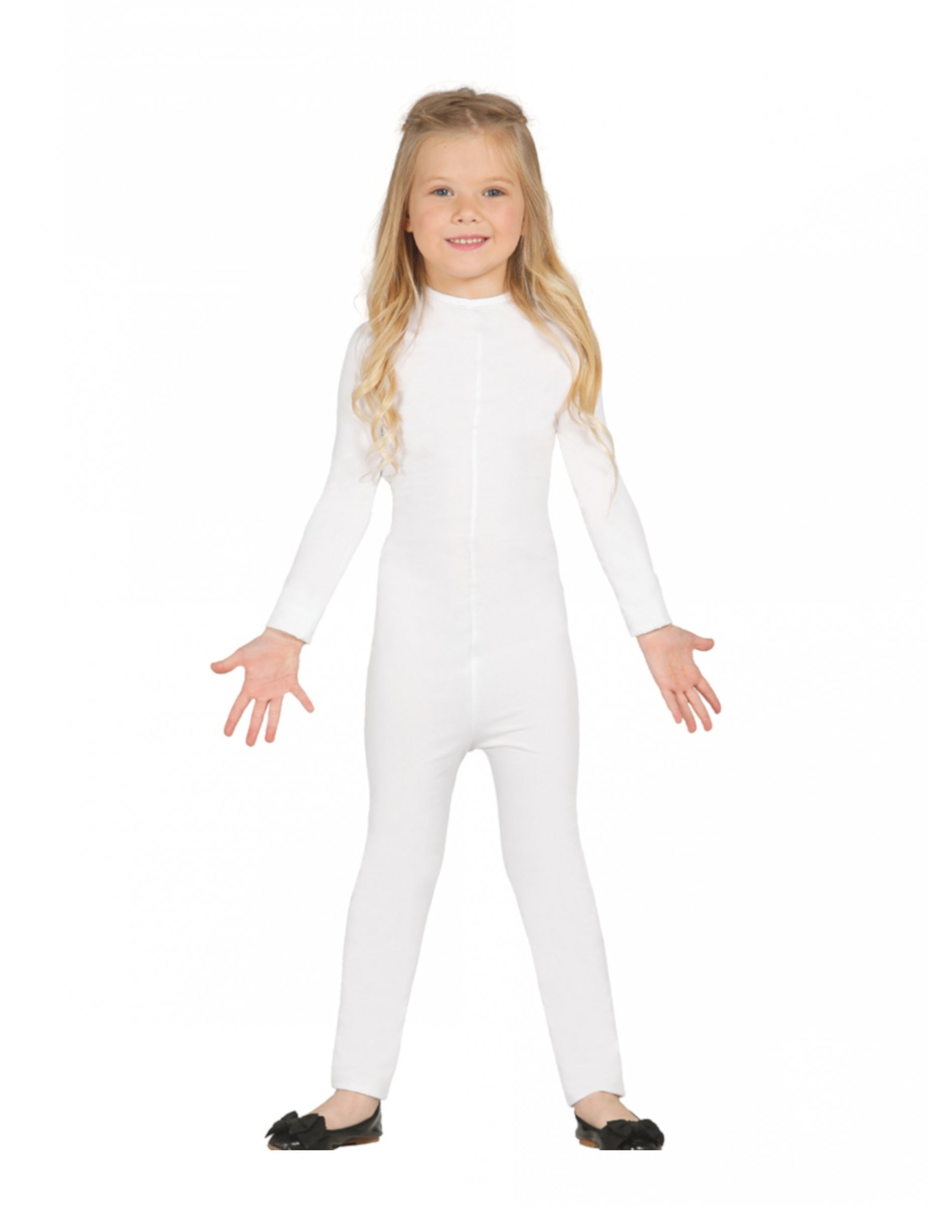Combinaison justaucorps pour enfant blanc