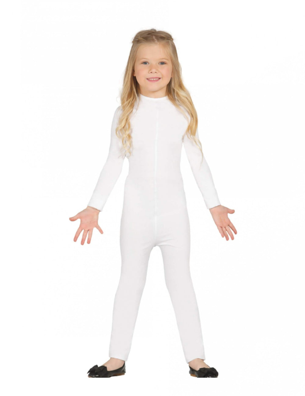 Combinaison justaucorps pour enfant blanc