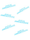 Confettis de table en bois Joyeux Anniversaire turquoise