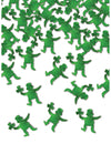Confettis de table leprechaun pour fête vert métallisé