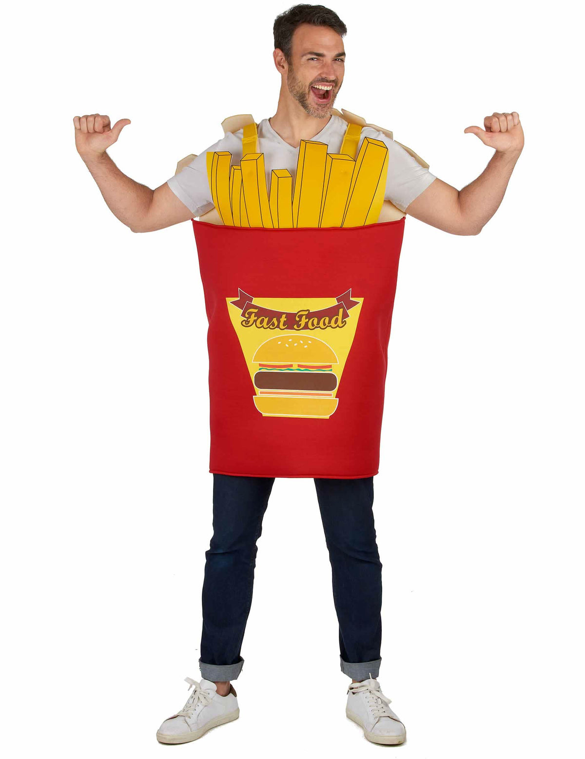 Verkleedkoppel frietjes en ketchup voor volwassenen