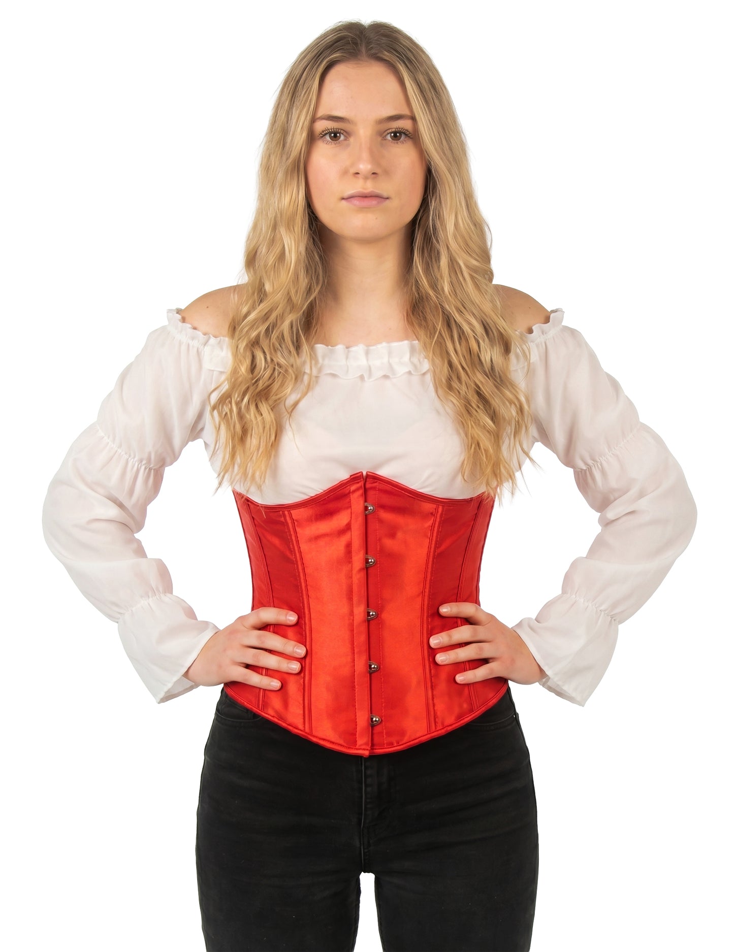 Corset court rouge femme