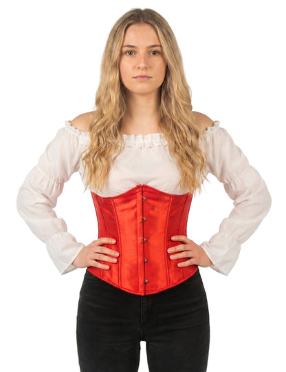 Corset court rouge femme