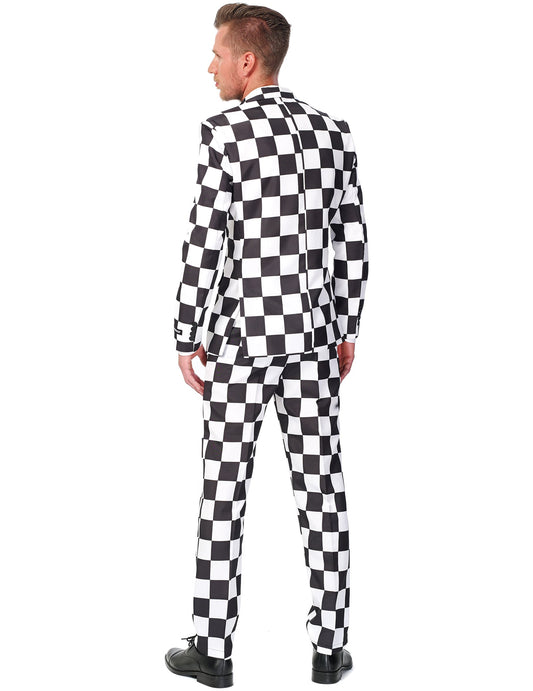 Vue de dos du costume Mr. Black et White Suitsmeister pour homme