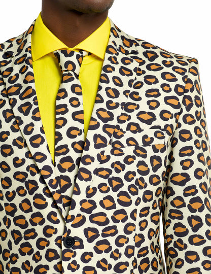 Gros plan sur la veste et la cravate du Costume Mr. Jaguar