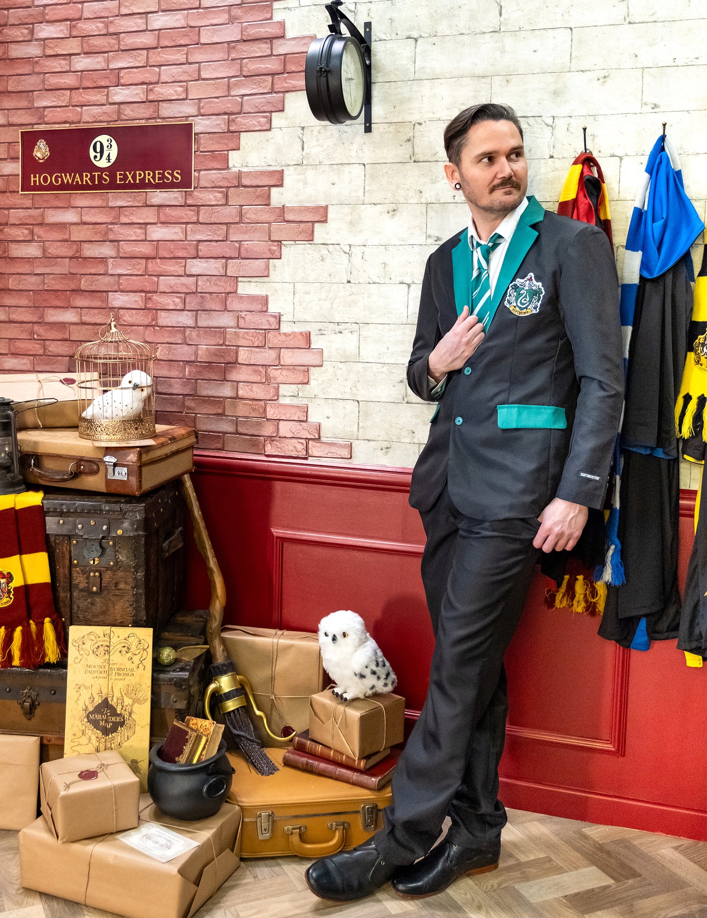Mr. Slytherin Suitmeister™ kostuum voor volwassenen