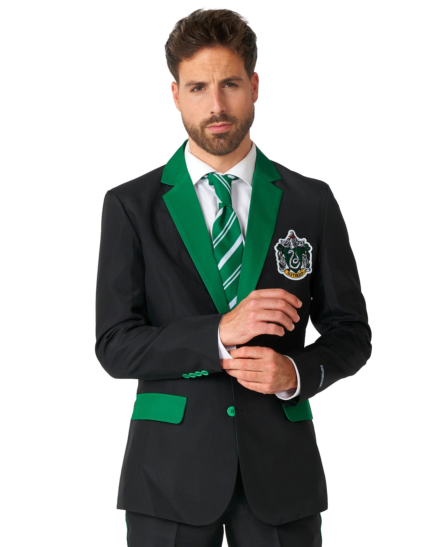 Mr. Slytherin Suitmeister™ kostuum voor volwassenen