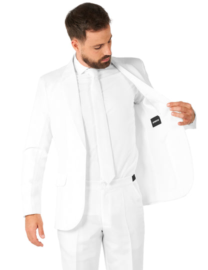 Wit Mr. Solid Suitmeister™ kostuum voor mannen