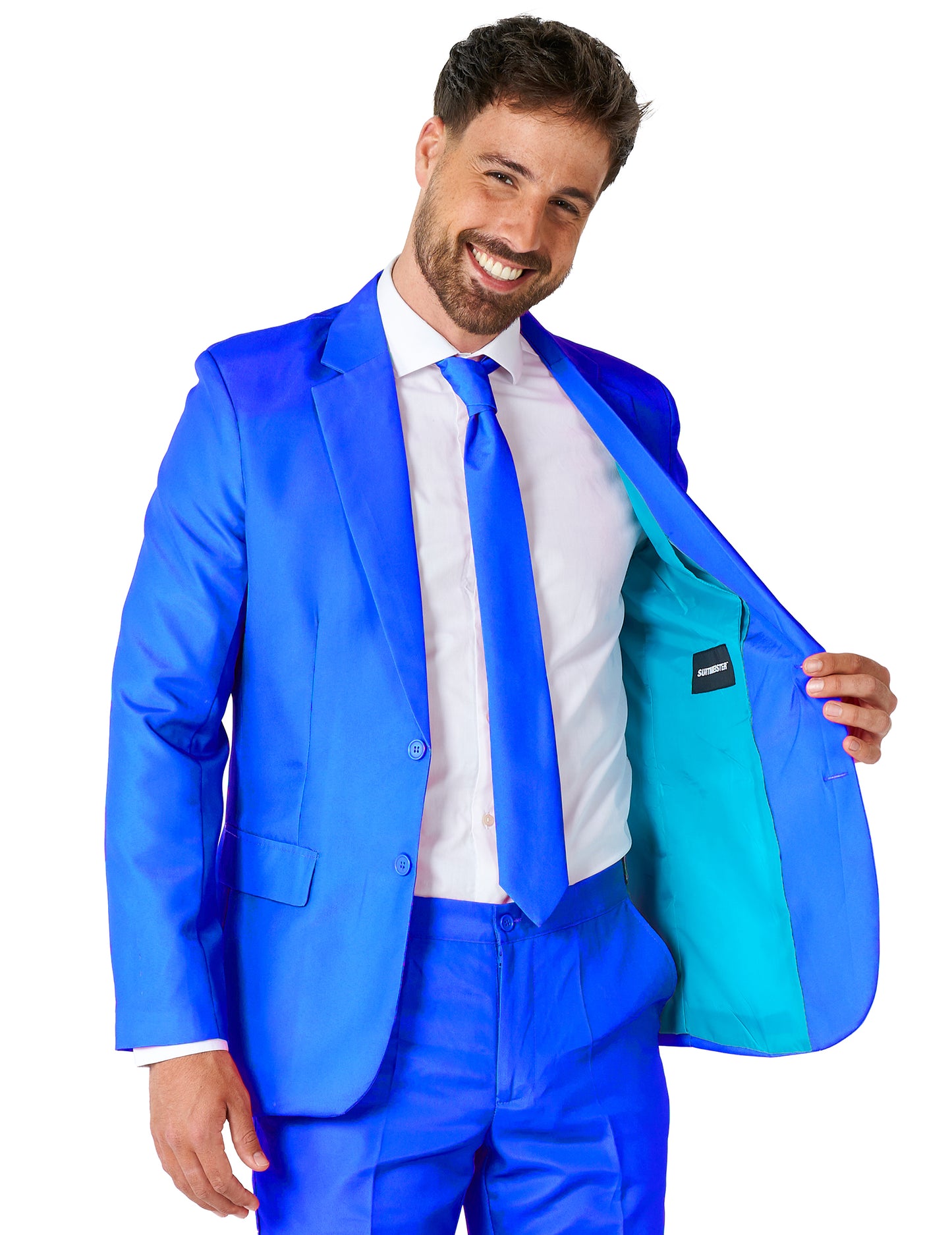Costume Mr. Solid bleu homme Suitmeister™