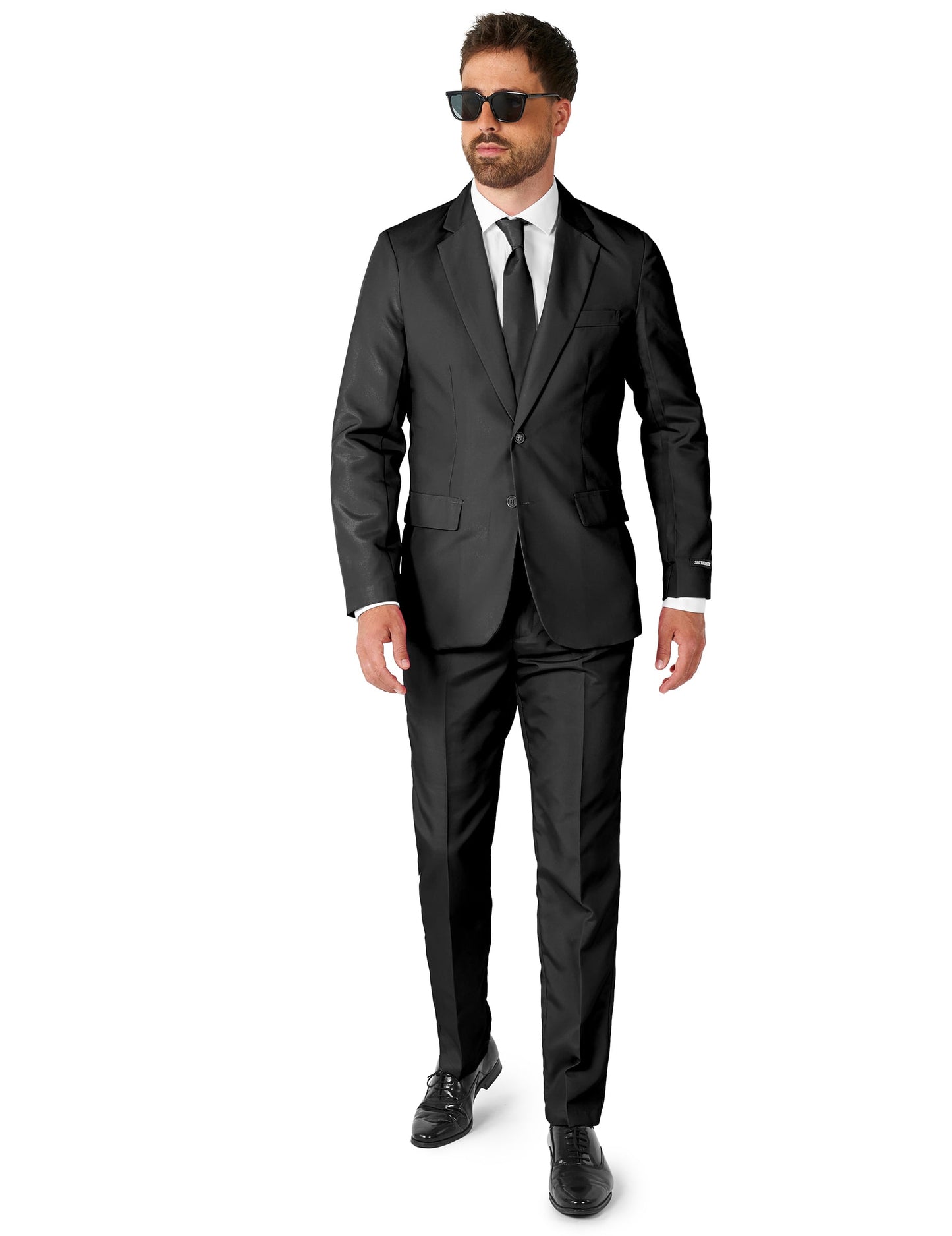 Mr. Solid zwart Suitmeister™ kostuum voor mannen