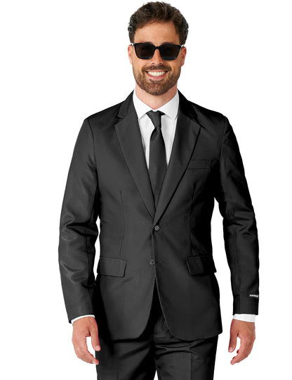 Mr. Solid zwart Suitmeister™ kostuum voor mannen
