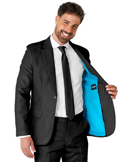 Mr. Solid zwart Suitmeister™ kostuum voor mannen