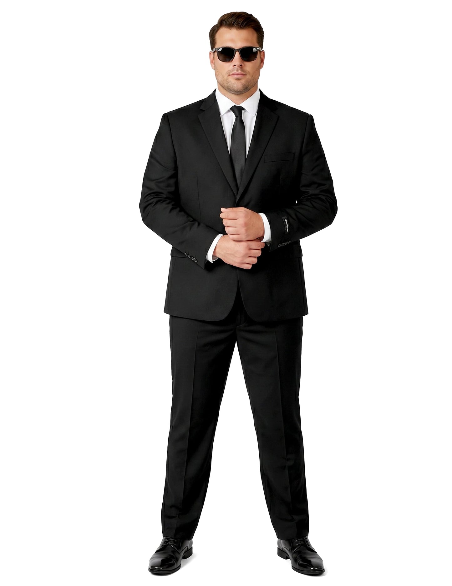 Mr. Solid zwart Suitmeister™ kostuum voor mannen