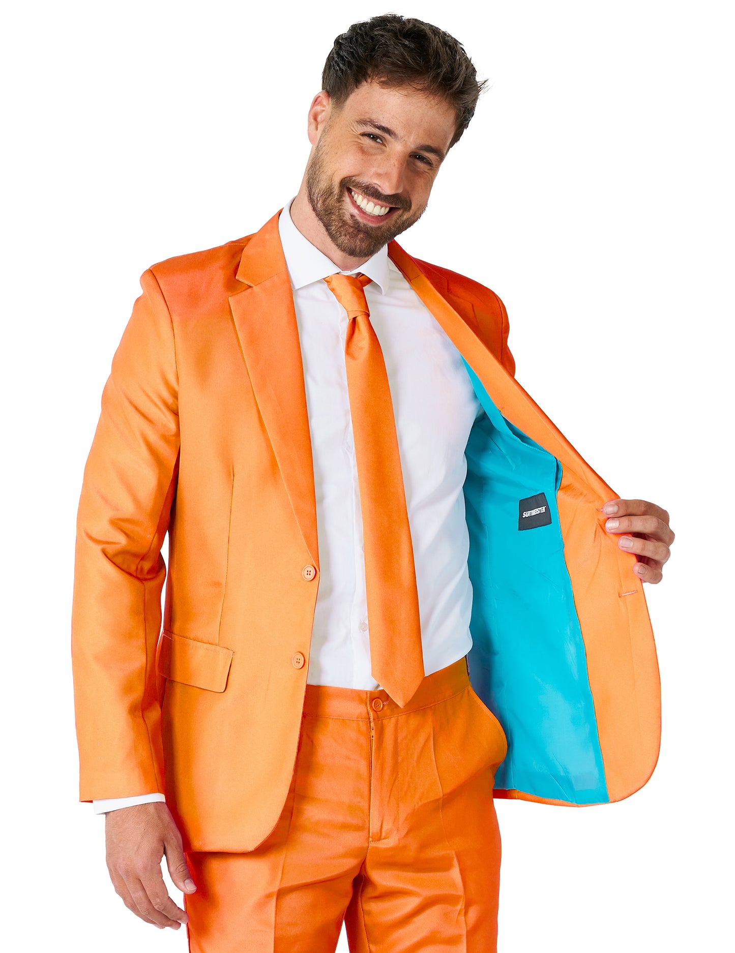 Costume Mr. Solid orange homme Suitmeister™
