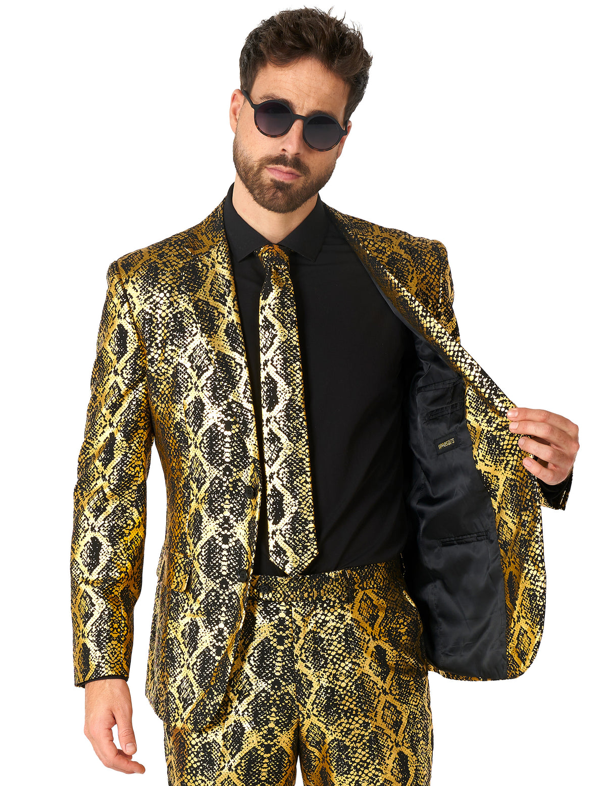 Glimmende slang volwassen Opposuits™ kostuum