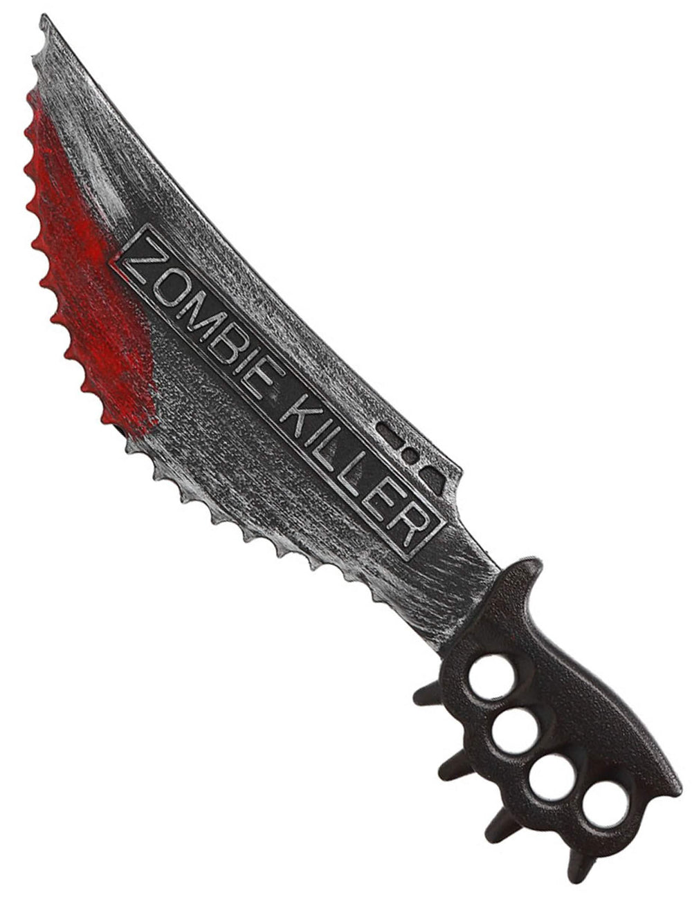 zombie killer mes voor volwassenen grijs en bebloed