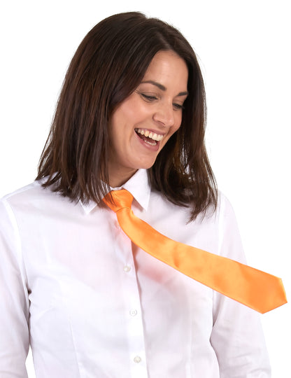 Cravate orange adulte