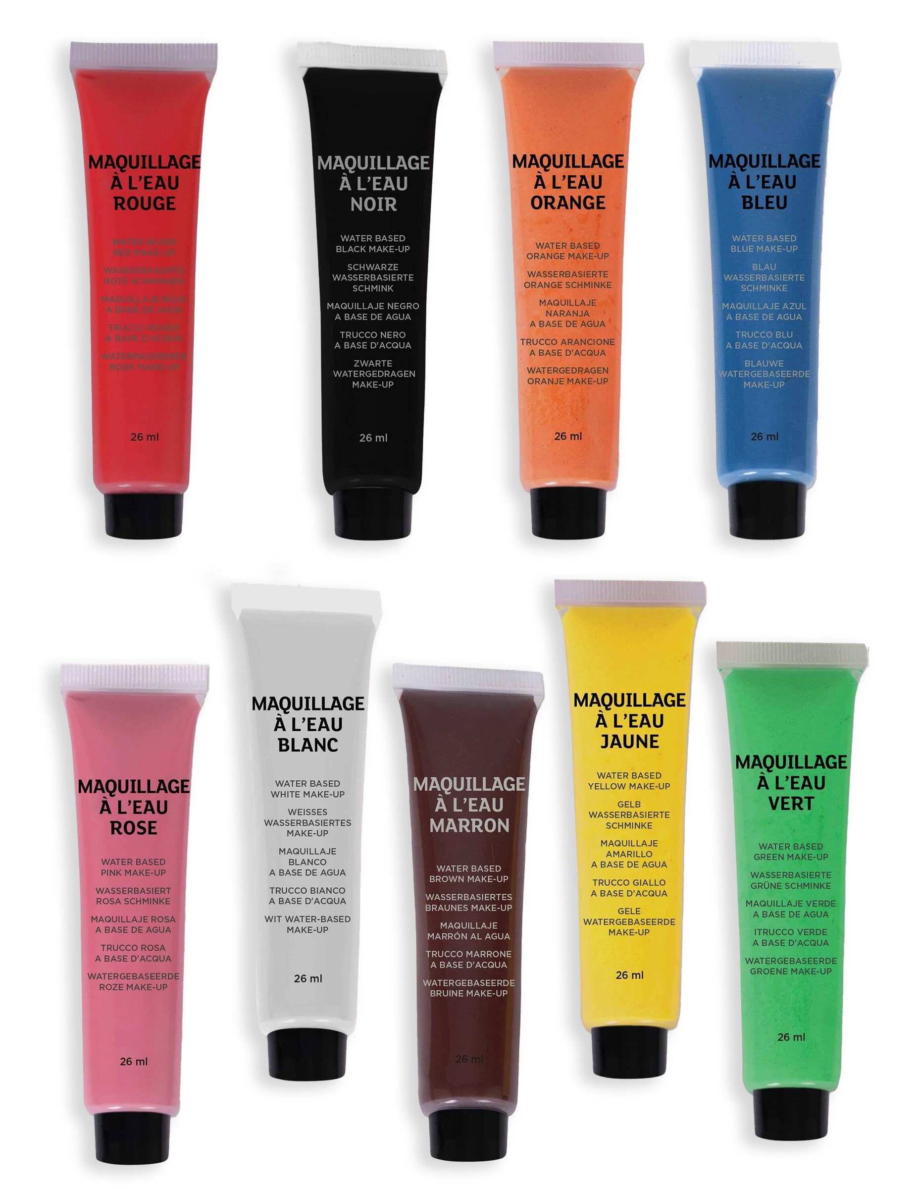 Crème de grimage maquillage à l'eau pour enfant et adulte multicolore