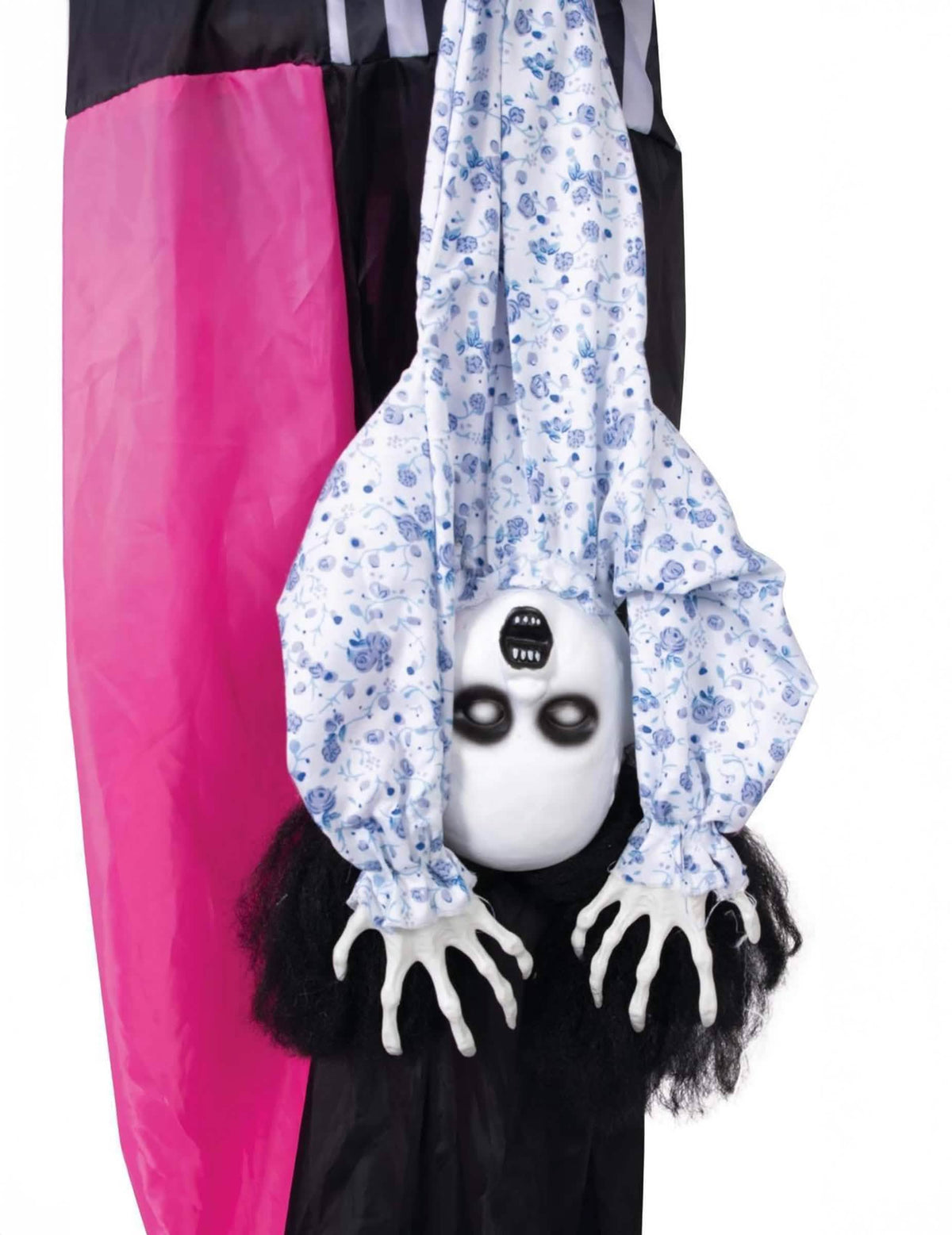 Détail de la poupée suspendue de la décoration animée clown pour Halloween