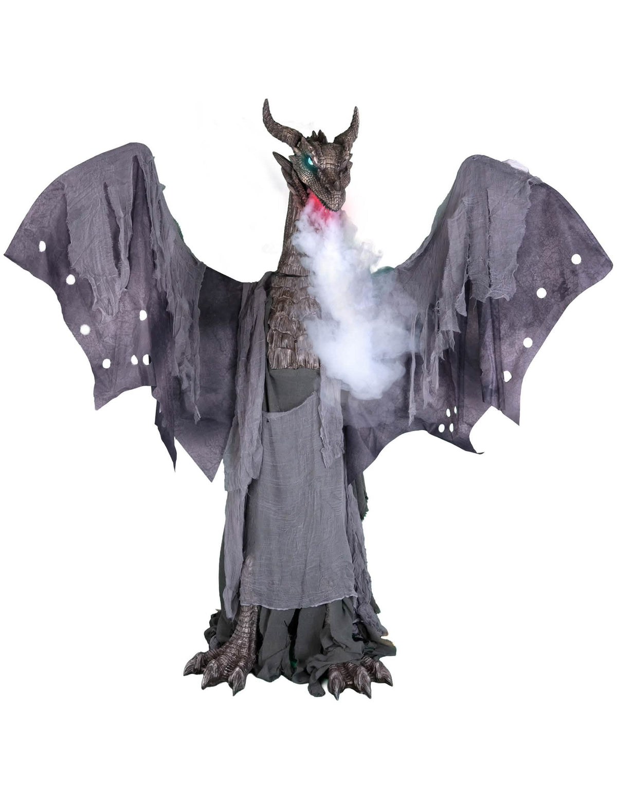 Décoration animée dragon cracheur de feu 200 x 187 cm