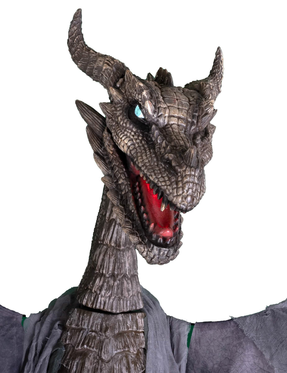 Décoration animée dragon cracheur de feu 200 x 187 cm