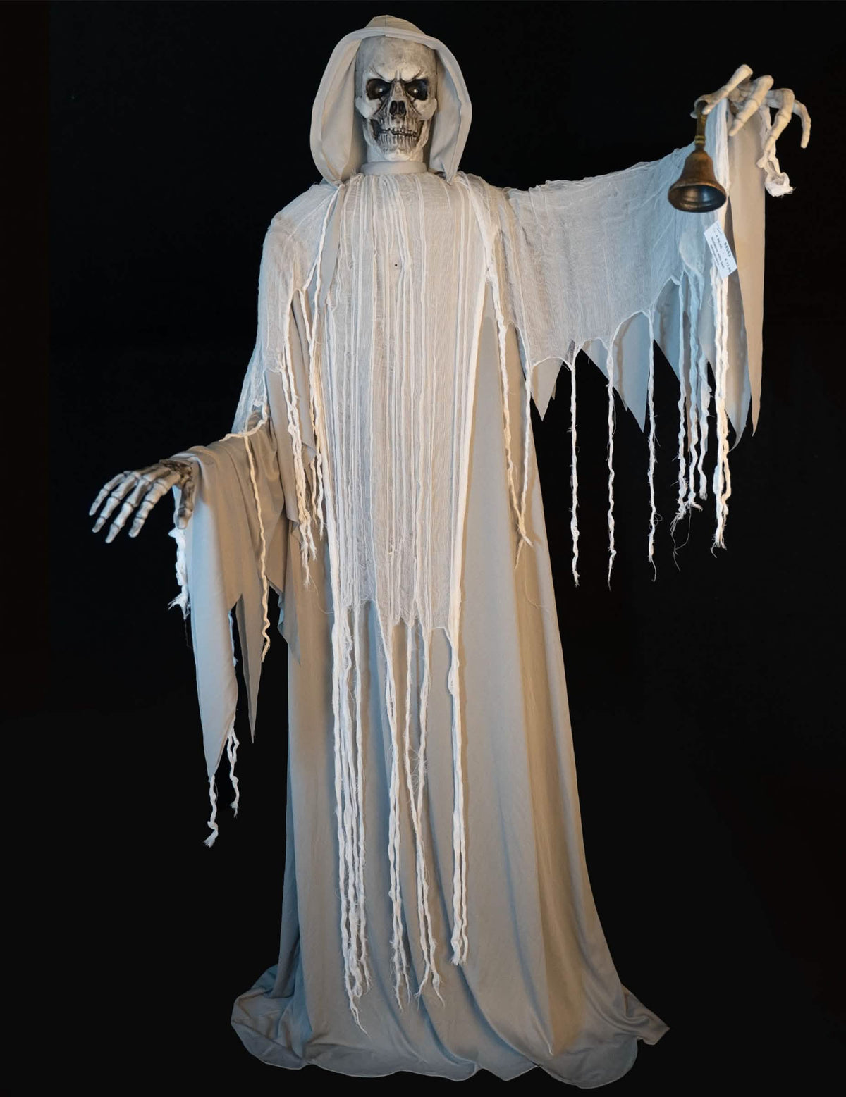 Décoration animée faucheur squelette avec cloche 182 cm