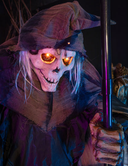 Bewegende Reaper-decoratie - 182 cm