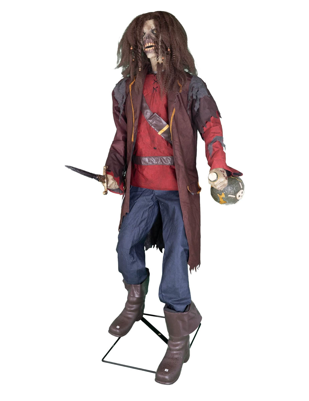 Décoration animée pirate avec sons et mouvements 183 cm
