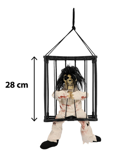 Décoration animée suspendue fantôme de prisonnier 28 x 23 x 9,5 cm