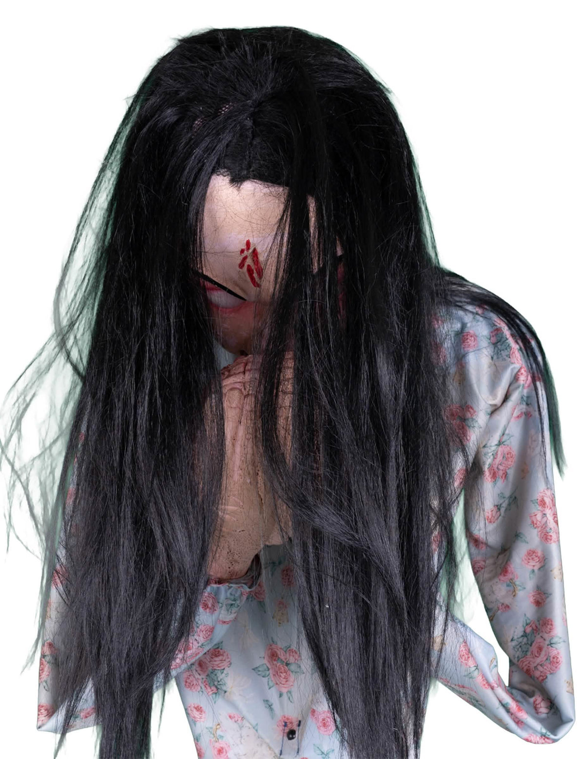 Décoration animée zombie mangeur de cerveau 200 cm