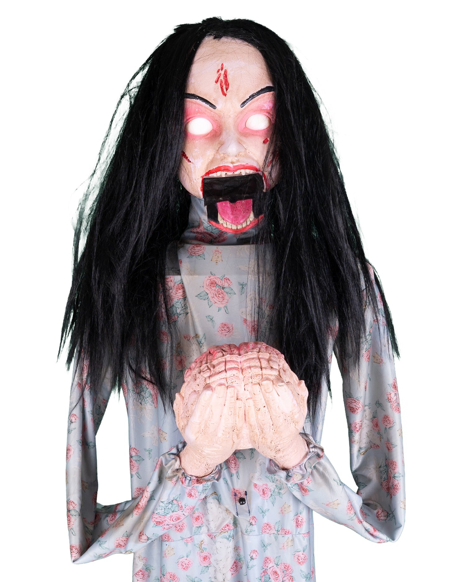 Geanimeerde zombie herseneter decoratie - 200 cm