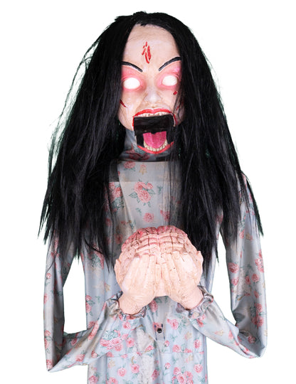 Geanimeerde zombie herseneter decoratie - 200 cm