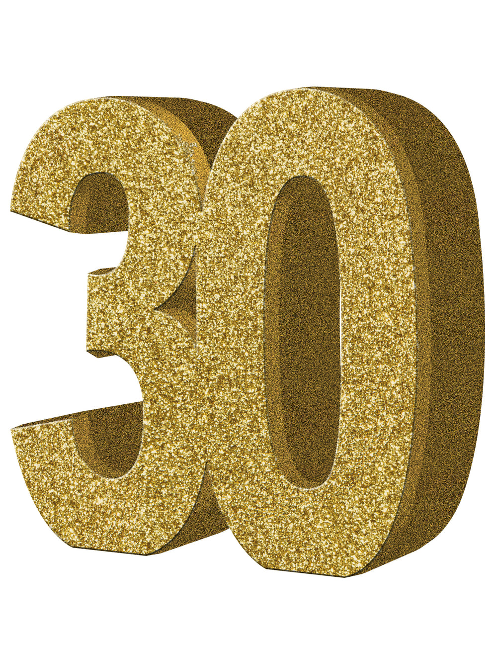 Décoration de table 30 ans pour anniversaire dorée à paillettes