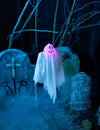 Décoration fantôme lumineux Halloween 50 cm