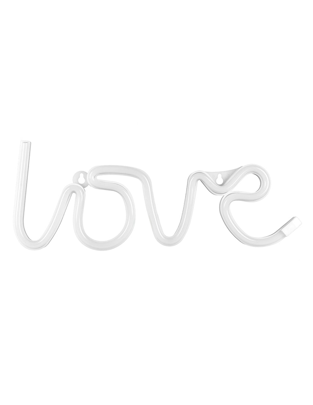 Décoration lumineuse néon led love blanc à piles