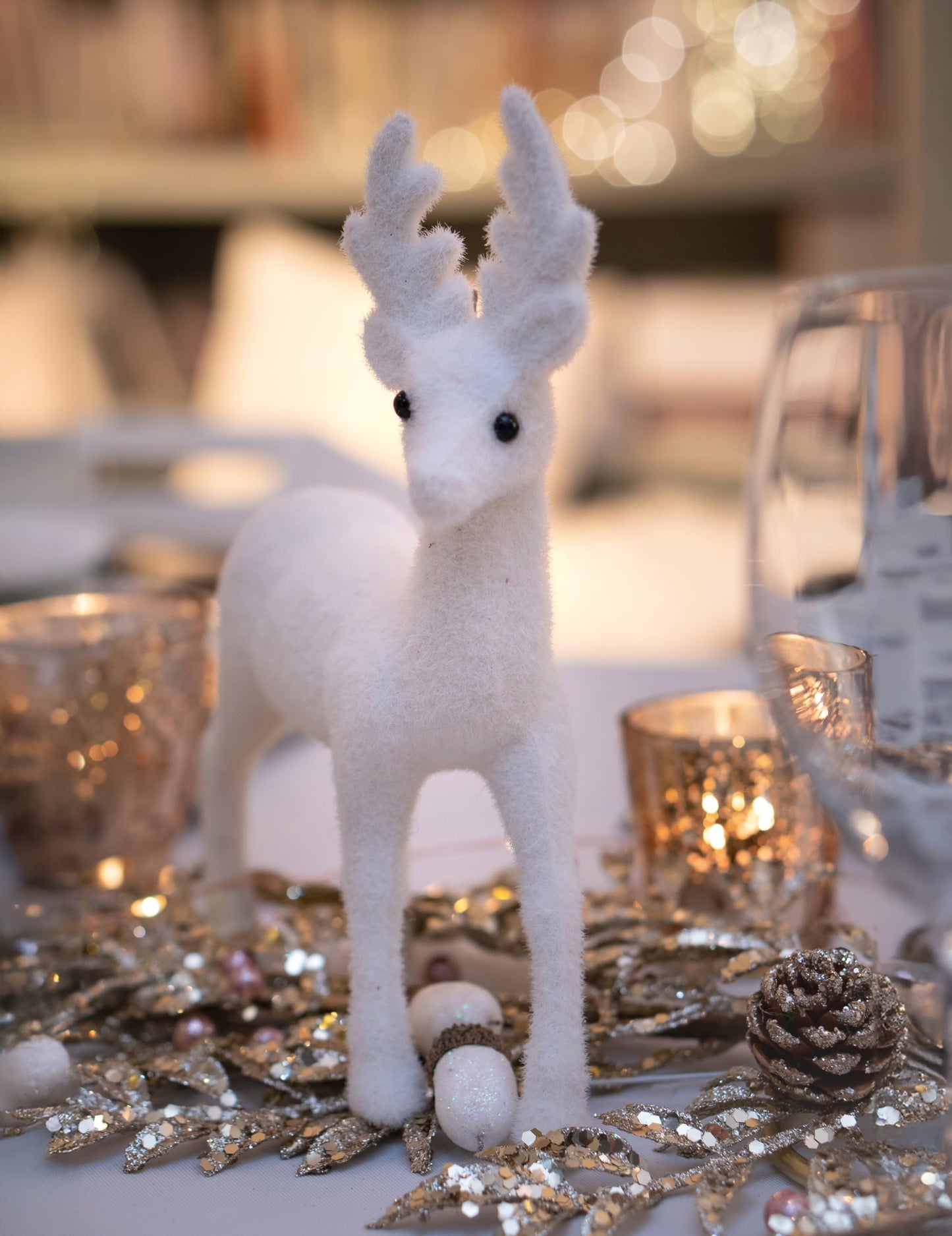 Mise en situation de la décoration renne pour Noël