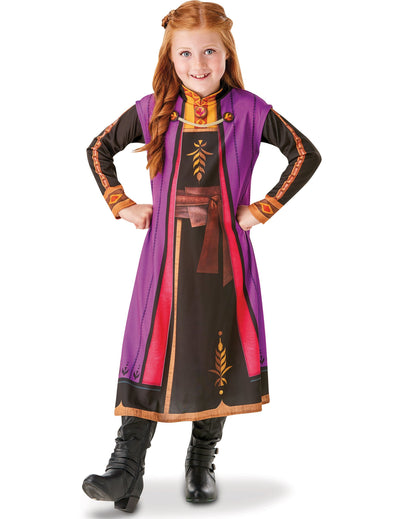 Déguisement Anna La Reine des neiges 2™ pour fille violet et noir