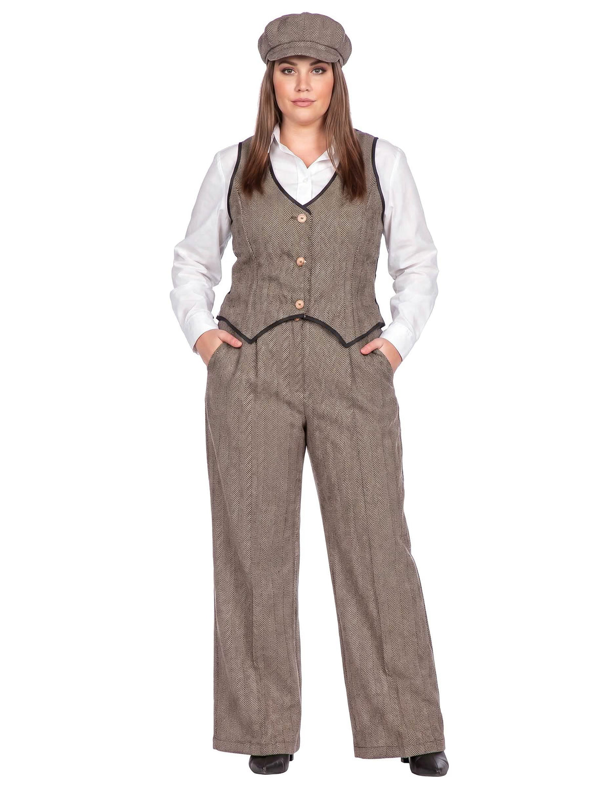 Déguisement années 20 marron luxe femme
