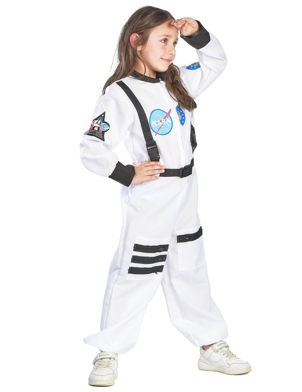 Vue de profil sans le casque du déguisement d'astronaute pour enfant