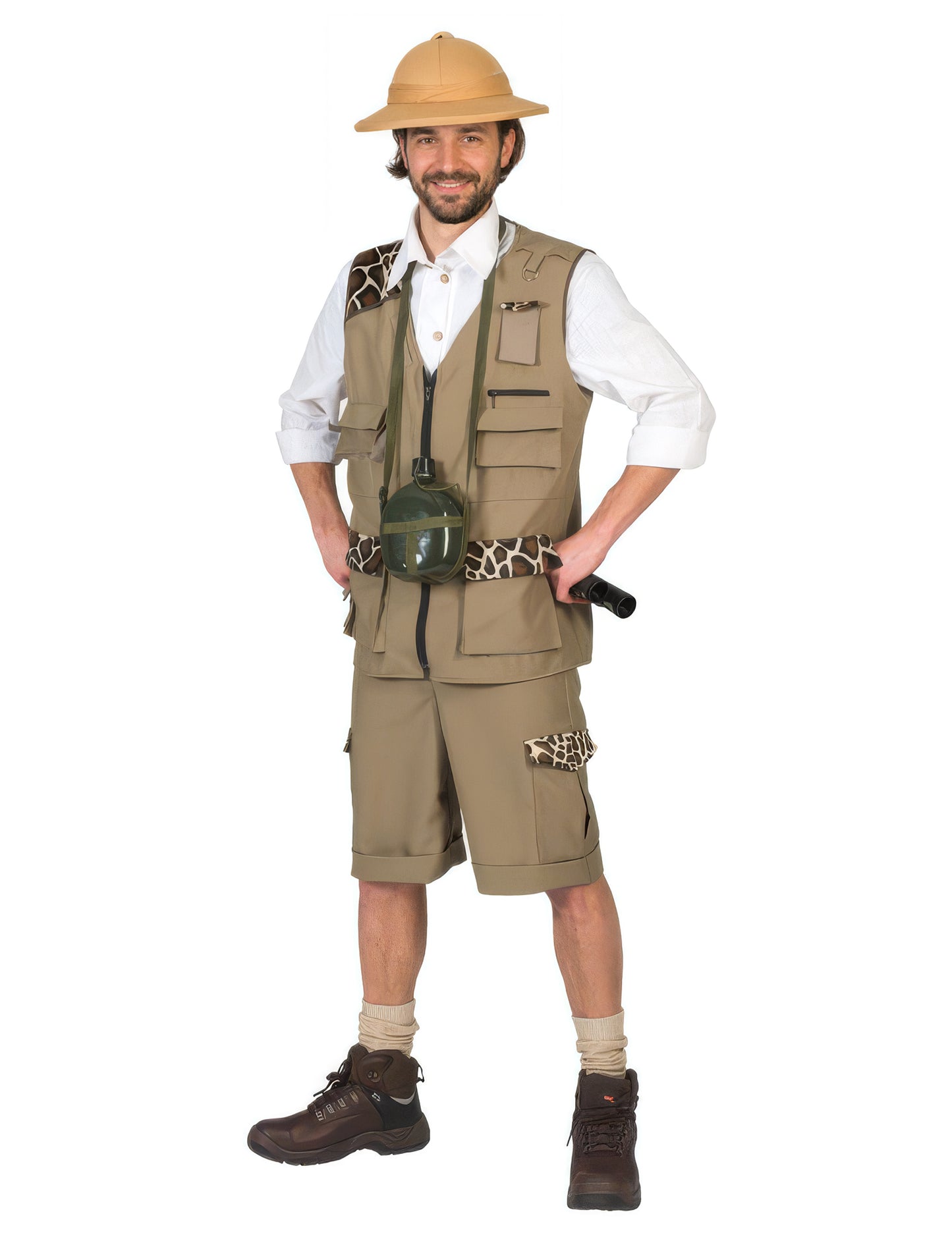 Safari avonturier kostuum voor heren
