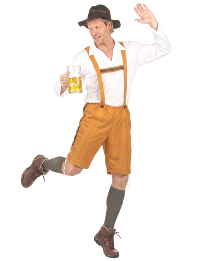 Déguisement bavarois jaune homme