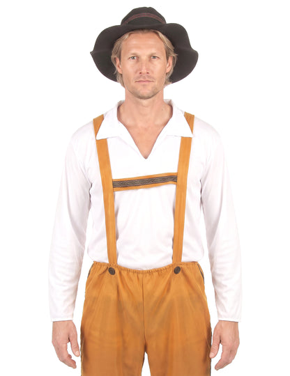 Déguisement bavarois jaune homme