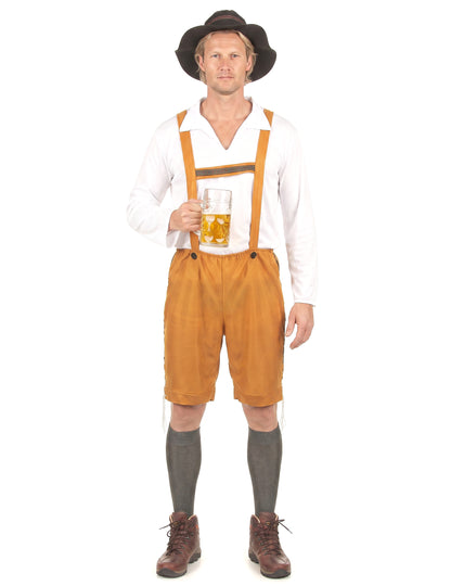 Déguisement bavarois jaune homme