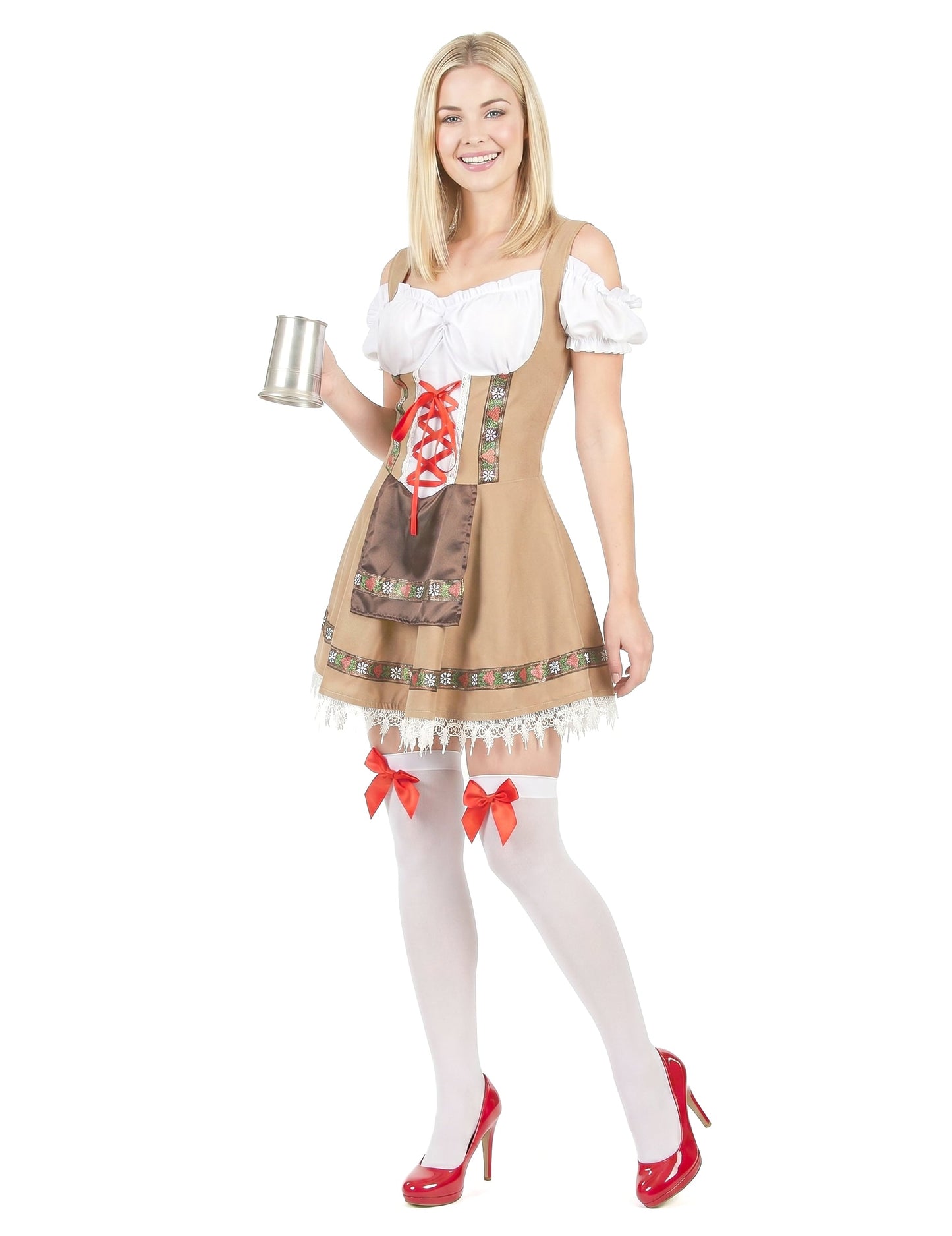 Déguisement bavaroise beige femme