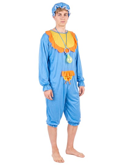 Déguisement bébé bleu et jaune homme