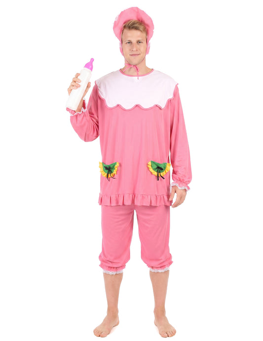 Déguisement bébé rose homme