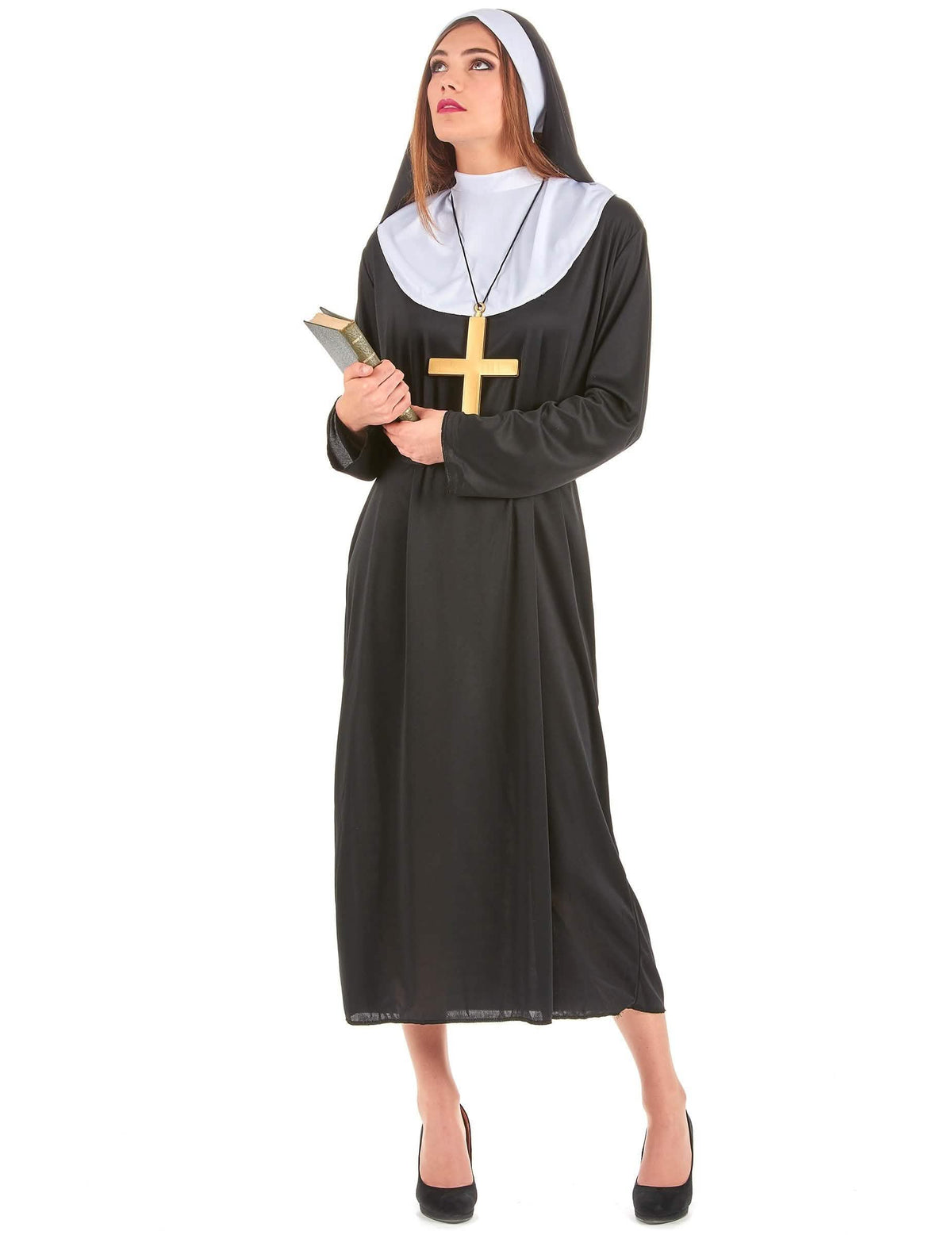 Version femme du déguisement de couple de religieux