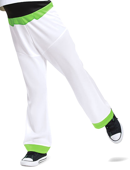 Détail du bas du pantalon du déguisement Buzz l'Eclair deluxe