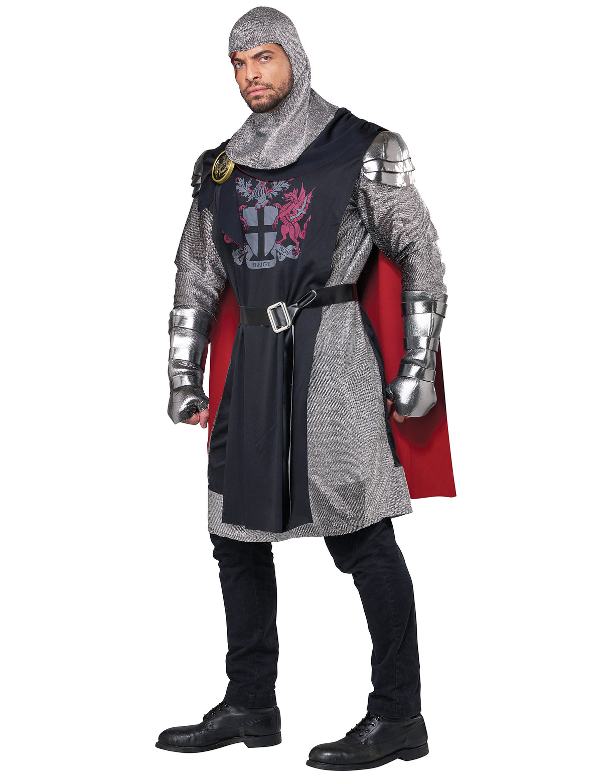 Vue de trois-quarts du Déguisement Chevalier Médieval pour homme