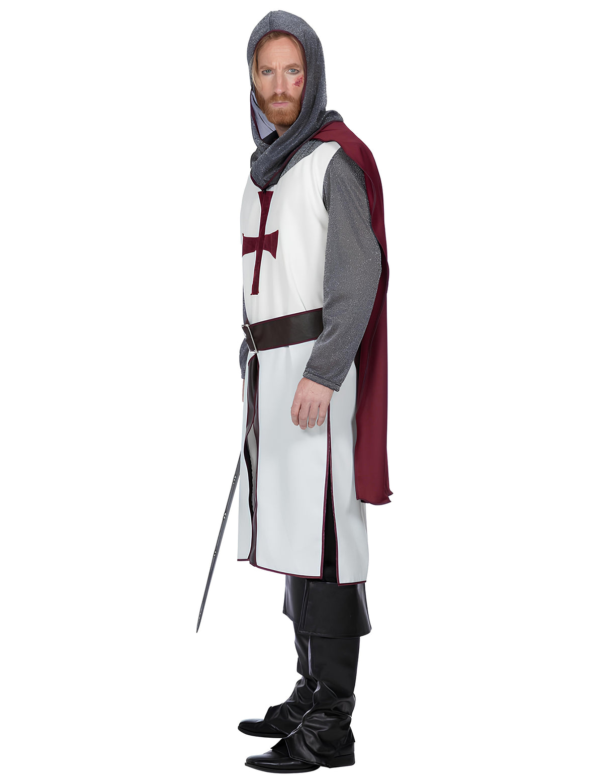 Déguisement chevalier templier luxe homme